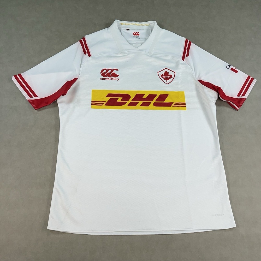 Canterbury Rugby Canada National Team Jersey Mens 3XL White Maple Leaf DHL